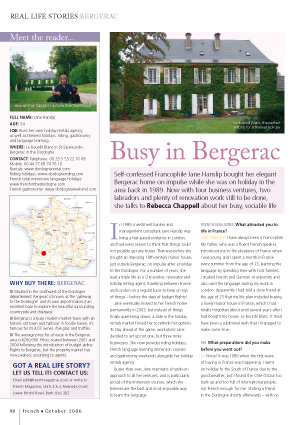 Busy in Bergerac